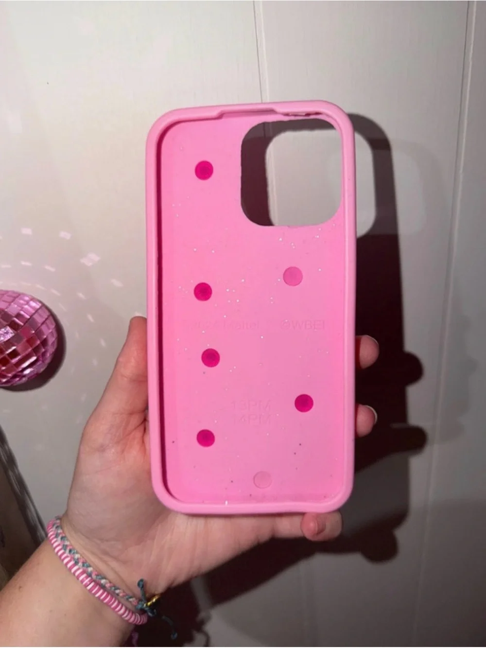 Barbie Pink Glitter Icon Phone 13/14 Pro Max Case